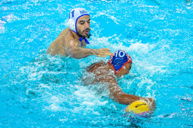 دیدار واترپلو تیم‌های ایران و اندونزی